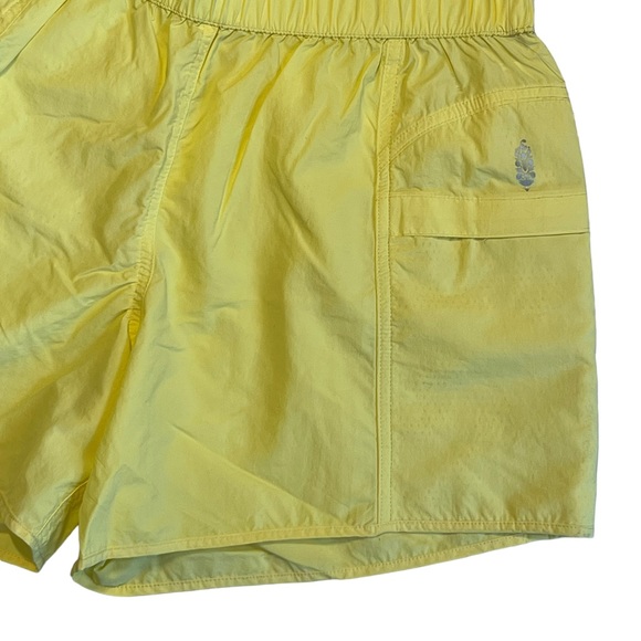 Free People Women’s Sz S NWT Yellow Shorts In The Wild Lightweight Pull On - Picture 7 of 11